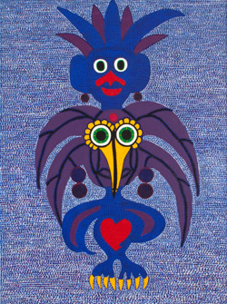 big bird totem painting image copywrite 2010 carolyn goodenough
